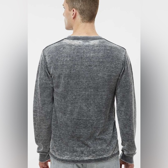 J. America Men’s Vintage Zen Waffle Knit Thermal Shirt Lg Long Sleeve Cotton - Picture 7 of 15